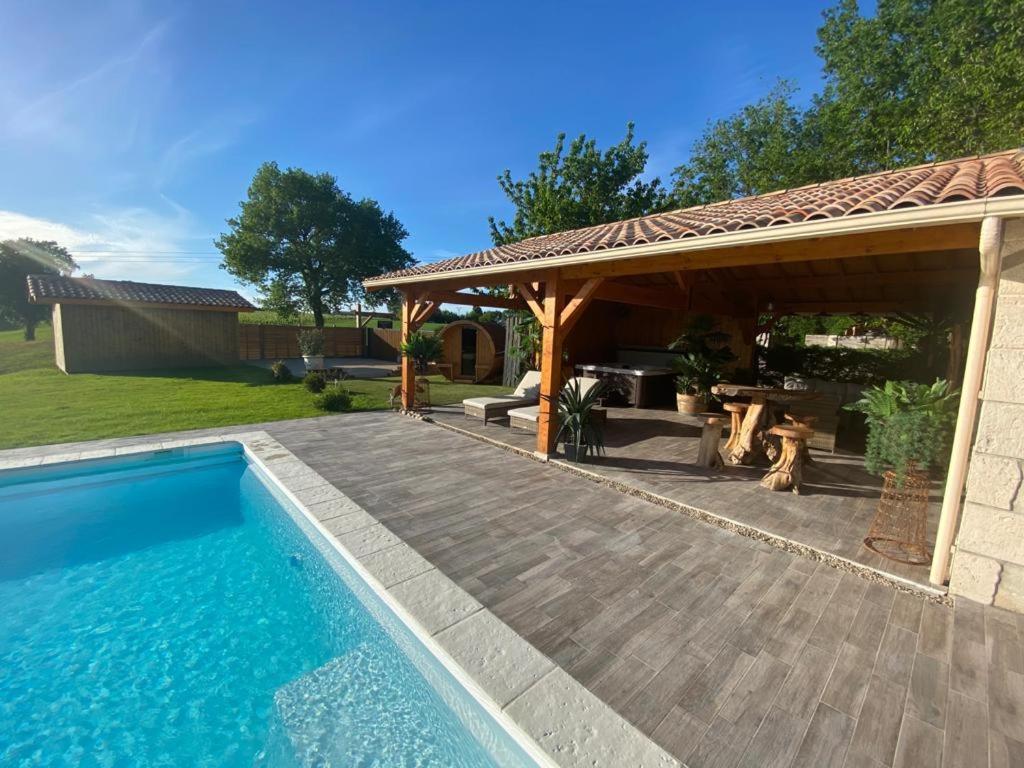 Le Refuge Des Epicuriens Villa Eymet Bagian luar foto