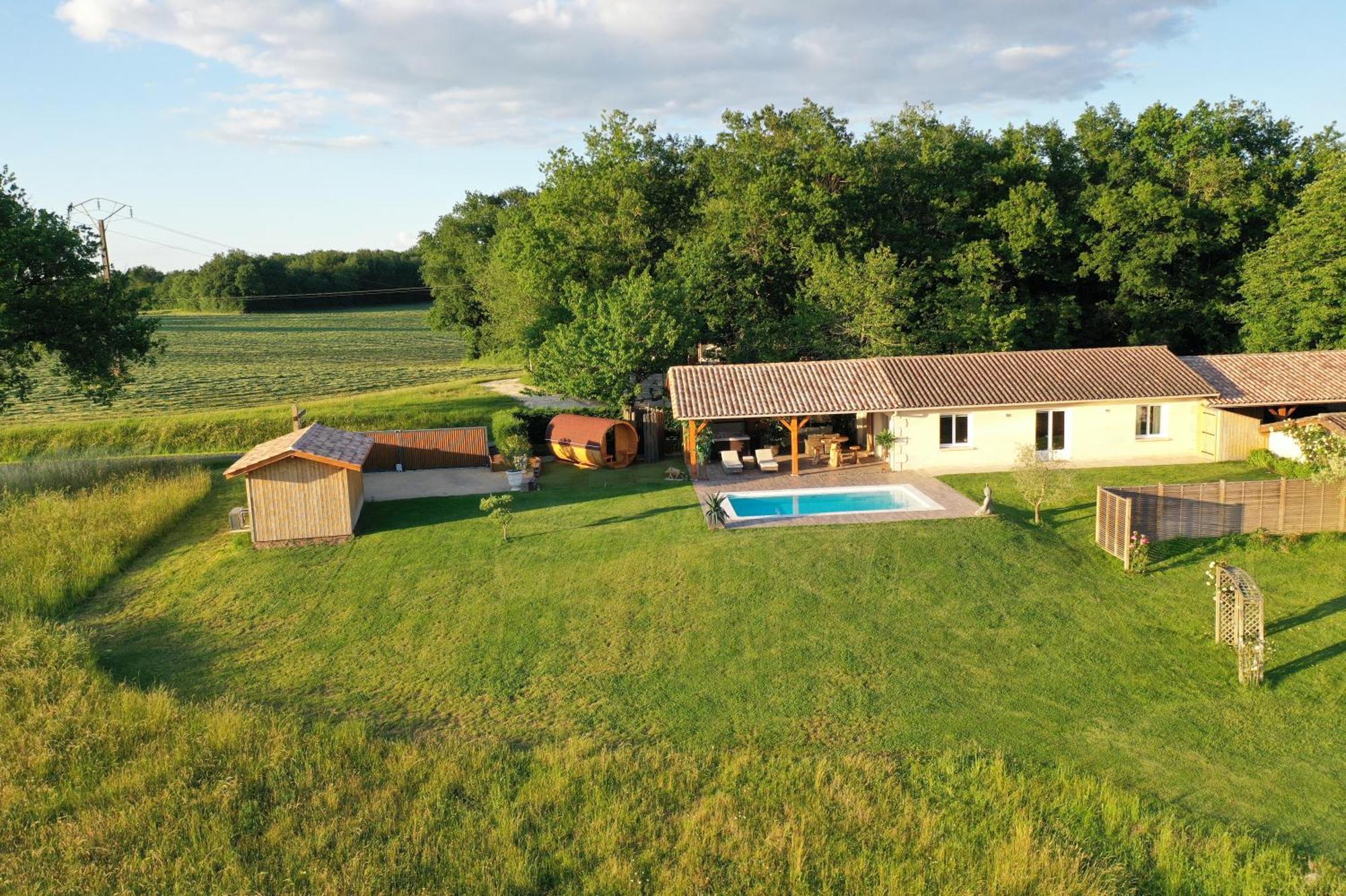 Le Refuge Des Epicuriens Villa Eymet Bagian luar foto